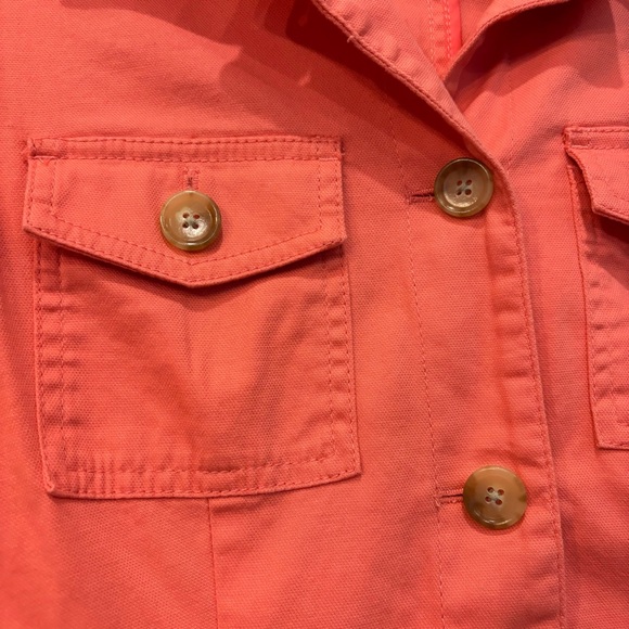 NWOT Talbots Coral Jacket w/ Lace Up Detail - Picture 2 of 4